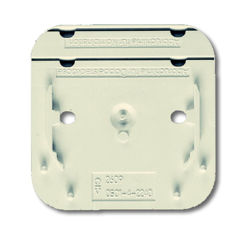 ABB Busch-Jaeger 1V/2V AP Montageplatte Creme - 2CKA001716A0026 [5 Stück]