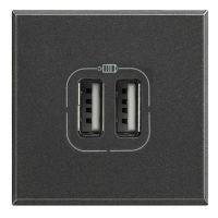 Legrand Axolute Anthrazit USB-Netzteil 2V - BTHS4285C2