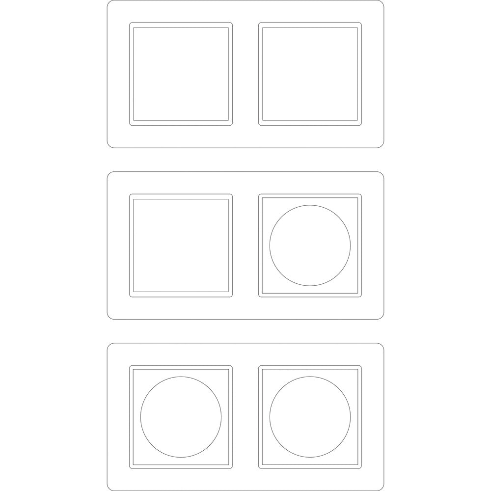 Schneider Electric M-Creativ 2-Gang-Rahmenbeschriftungsbogen - MTN4062-3500