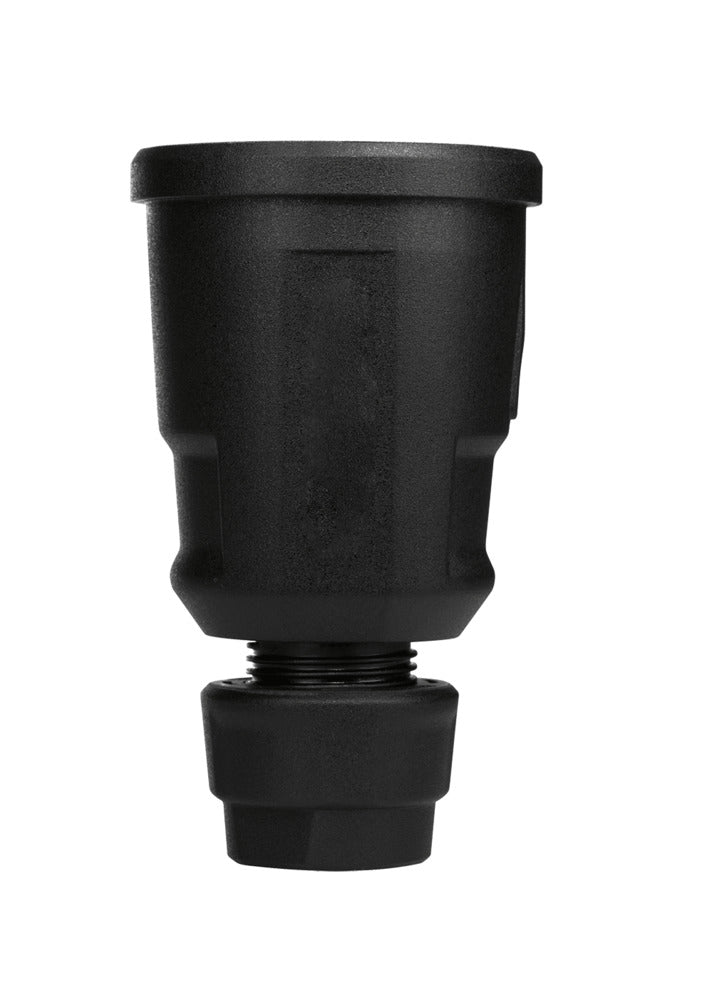 ABL Schwarze Schuko-Kupplung mit Schutzkontaktstecker IP44 3x2,5mm - 1579-100 [2 Stück]
