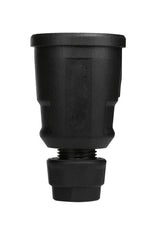 ABL Black Schuko Coupling With Ground Plug IP44 3x2.5mm - 1579-100 [2 pieces]