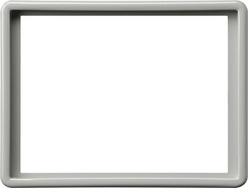 Gira Abdeckrahmen 2fach Steckdose S-Farbe grau - 093442 [2 Stück]