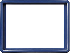 Gira S-Color Blau Abdeckrahmen für Doppelwandsteckdose - 093446
