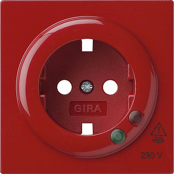 Gira S-Color Red Cover For Socket With Overvoltage Protection - 144143
