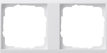 Gira 2-Way Event Clear Frame Plate Pure White - 1462723 [2 pieces]