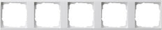Gira 5-Fold Event Clear Frame Intermediate White - 1465723