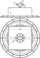 Dehn Dachleitungshalter mit Trägerplatte und Betonblock - 253229