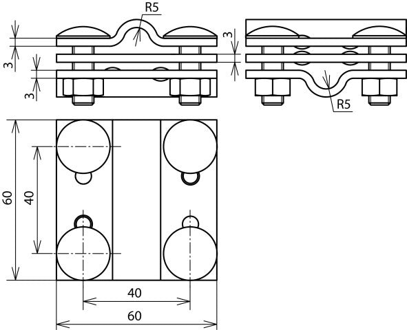 Dehn KS 8.10 Quereinbau-Zubehör - 318203