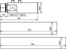 Dehn Anschlusselement mit Montagematerial für HVI-Langleitung - 819196