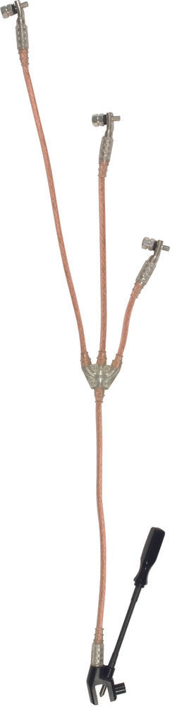 Dreipolige Erdungs- und Kurzschlussvorrichtung TI 25MM mit M10 Bolzen - VSUN6NV