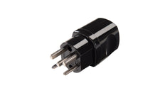 Martin Kaiser Black 5-Pole Swiss Plug Type 25/16 Amp With Earthing Contact - 547/sw [30 Pieces]