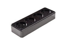 Martin Kaiser 4-Way Unearthed Socket Black 16Amp - 509/sw [30 Pieces]