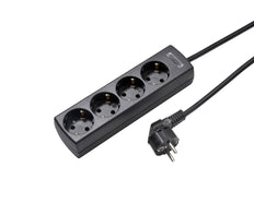 Martin Kaiser 4-Way Socket With Earthing Contact And 3m Cable - 1048ZL3-15W/sw [10 Pieces]