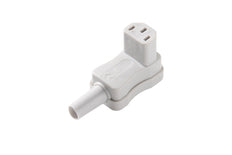 Martin Kaiser Angled Device Plug C13 Grounded Grey With Grommet - 798/gr [25 Pieces]
