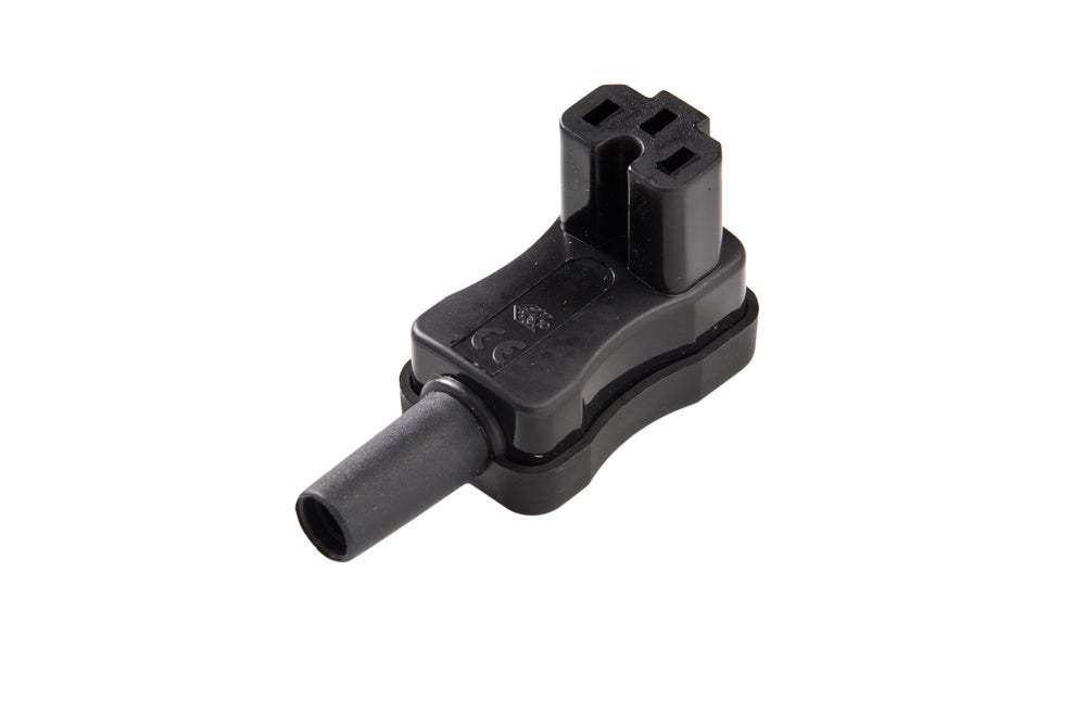 Martin Kaiser Angled Appliance Plug C15A Black - 793/sw [25 Pieces]