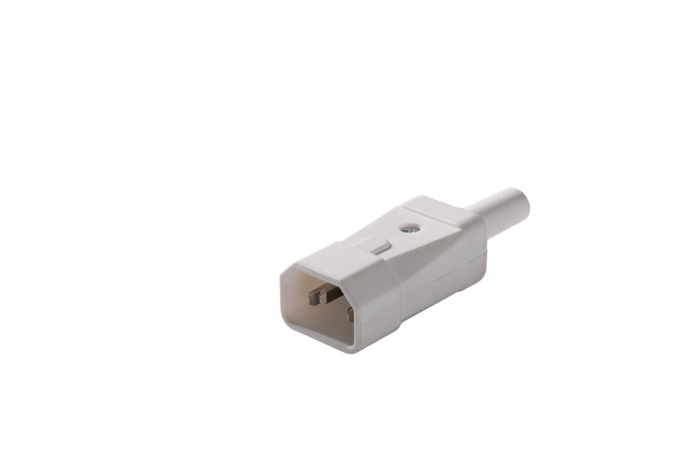 Martin Kaiser C14 IEC Appliance Plug 10A Earthing Contact Arctic White - 749/kws [25 Pieces]