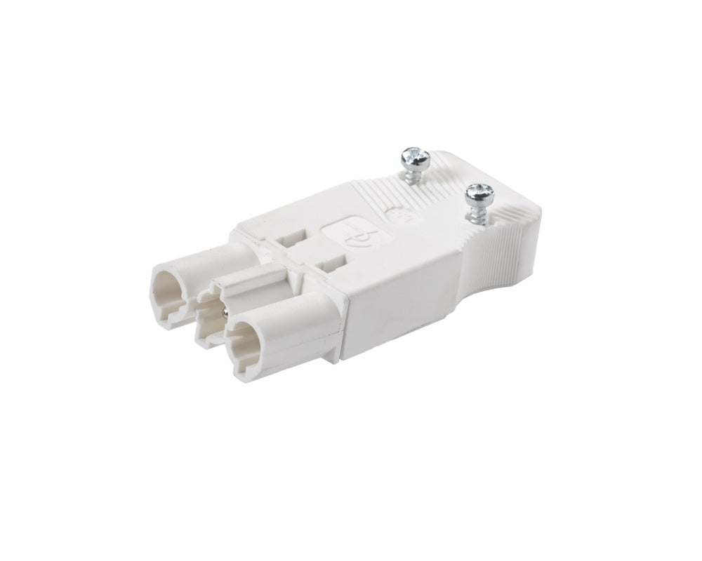 Martin Kaiser AC166 3-Pole 16 Amp 250V Male Plug White - 1162/ws [5 Pieces]