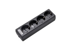 Martin Kaiser 4-Way Earthing Contact Socket Black - 1040/sw [30 Pieces]