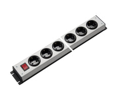 Martin Kaiser Power Outlet Strip 6-Way With Earthing Contact And Switch - 1001/6l-sw [10 Pieces]