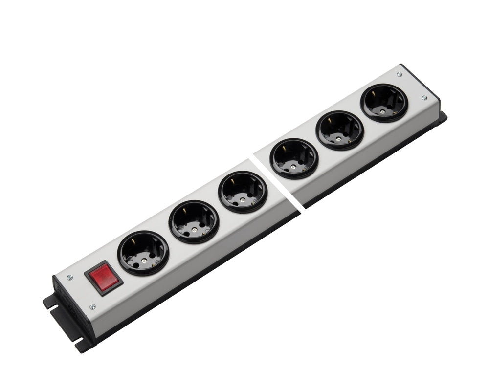 Martin Kaiser 5-Way Power Strip With Earthing Contact And Switch - 1001/5l-sw [10 Pieces]