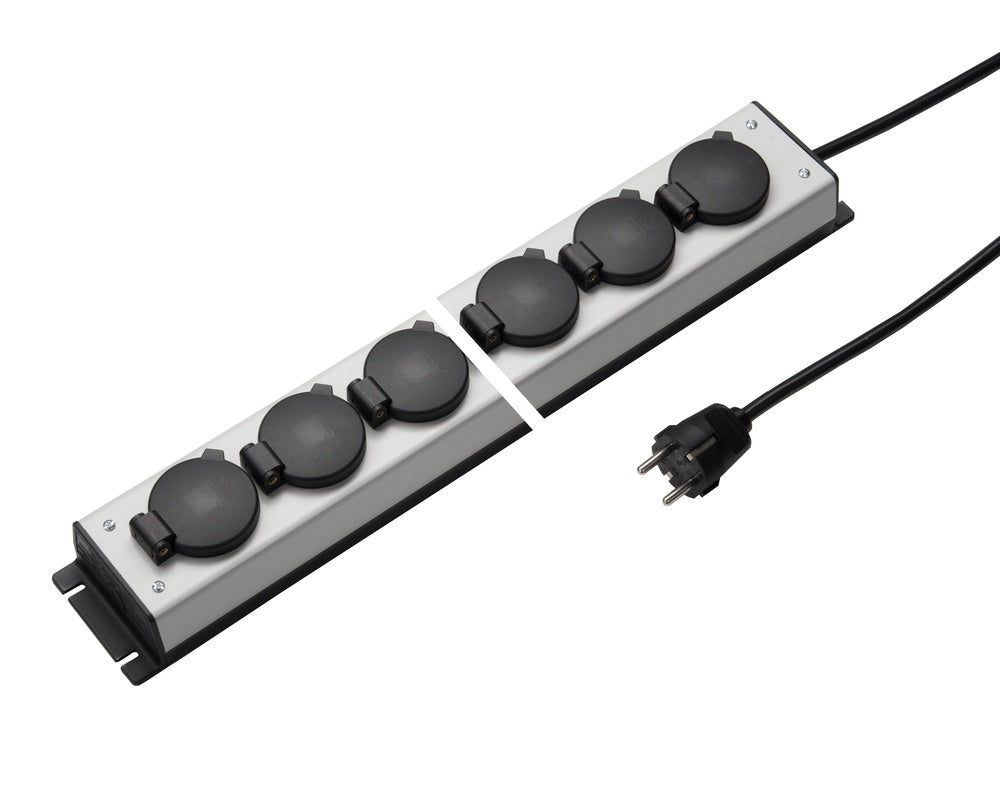 Martin Kaiser Power Outlet Strip 10-Way Hinged Cover Cable Included - 1059ZL10L-SW15 [10 Pieces]