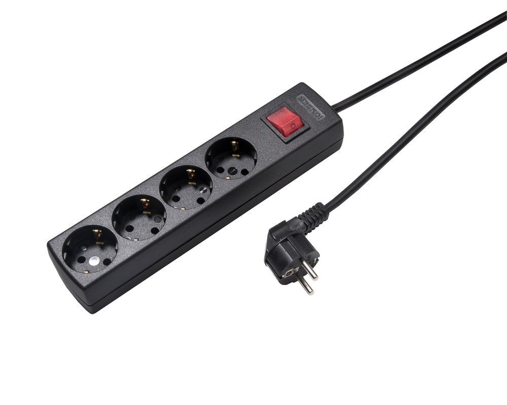 Martin Kaiser 4-Way Switched Socket With Cable 5m - 1064ZL5-15W/sw [8 Pieces]