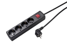Martin Kaiser 4-Way Switched Socket With Cable 5m - 1064ZL5-15W/sw [8 Pieces]