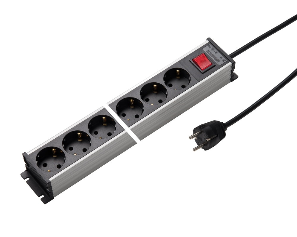 Martin Kaiser 4-Way Power Strip 45 Degree Earthing 1.5m Cord - 1101KZL4l-sw15 [10 Pieces]