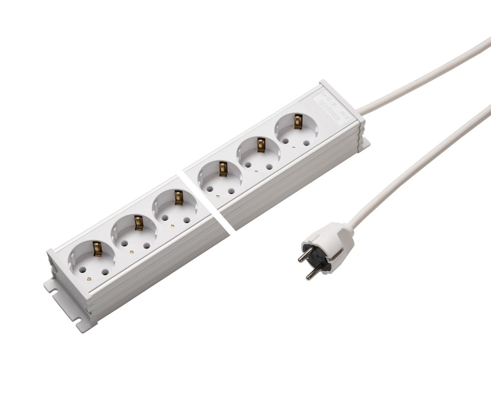 Martin Kaiser 6-Way Power Strip with 1.5m Cable - 1102ZL6ws15 [10 Pieces]