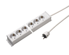 Martin Kaiser Power Outlet Strip 6-Way with Shutter and 1.5m Cable - 1102KZL6ws15 [10 Pieces]