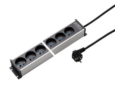 Martin Kaiser Steckdosenleiste 10-fach 45 Grad Erdung Pin Shutter Kabel 1.5m - 1117KZL10l-sw15 [10 Stück]