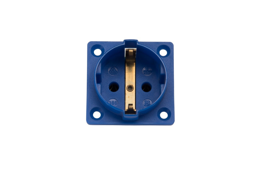 Martin Kaiser 1-Way Flush-Fitting Socket IP20 Blue - 386/1/bl [45 Pieces]