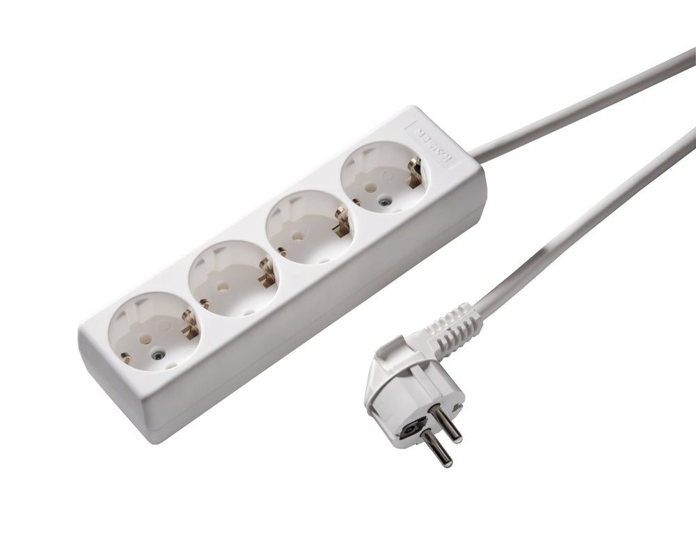 Martin Kaiser 4-Way Socket With 5m Cable Arctic White - 1040ZL5-15W/kws [8 Pieces]