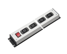 Martin Kaiser Steckdosenleiste 6-fach IEC Steckdose C13 10Amp mit Schalter - 1021/6l-sw [10 Stück]