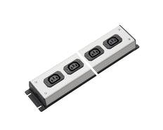 Martin Kaiser Steckdosenleiste 4-Weg IEC Steckdose C13 70 Grad 10Amp - 1022/4l-sw [10 Stück]
