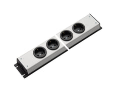 Martin Kaiser Steckdosenleiste 4fach mit Erdungsein- und -ausgang AC166 - 1054/4-2/l-sw [10 Stück]