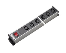 Martin Kaiser 12-Way Power Outlet Strip With Switch C13 70 Degree 10 Amp - 1121/12L-SW [10 Pieces]