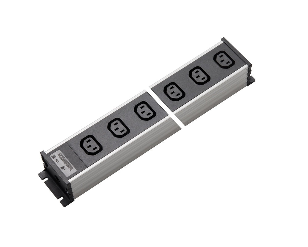 Martin Kaiser Power Strip 6-Way IEC Socket C13 70 Degrees 10Amp - 1122/6l-sw [10 Pieces]