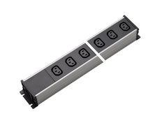 Martin Kaiser Steckdosenleiste 4-Weg IEC Steckdose C13 70 Grad 10 Ampere - 1126/4l-sw [10 Stück]