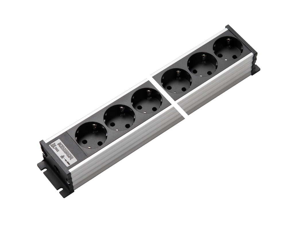 Martin Kaiser 4-Way Aluminum Power Outlet Strip With Shutter Black - 1302K4sw [10 Pieces]