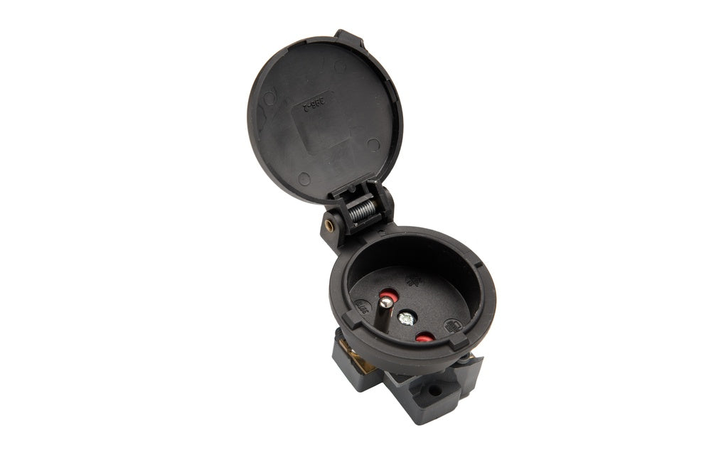 Martin Kaiser 1-Way Flush-Fitting Socket with Earthing Pin and Hinged Cover - 397K/sw [30 Pieces]