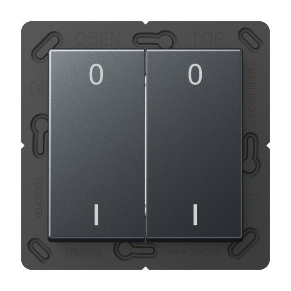 Jung ENO Funkgesteuerter Wandsender 4-Kanal Symbol - ENOA595-01ANM