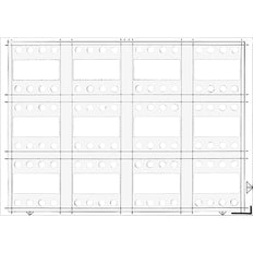Bticino MyHome A5 Abdeckrahmen Horizontal Weiß IP20 - BT3542