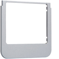 Hager Berker Design Frame Rounded Matt Aluminum - WD1113