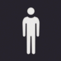 Hager Berker Folie Quadratisches Mann-Symbol für LED-Signalleuchten-Zubehör - 19058001 [2 Stück]