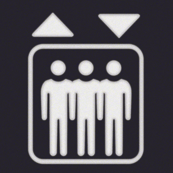 Hager Berker-Folienquadrat mit Aufzugssymbol für LED-Signalleuchte - 19058005 [2 Stück]