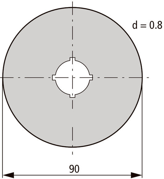 Eaton M22-XAK Not-Aus-Schild 90mm Gelb - 216464