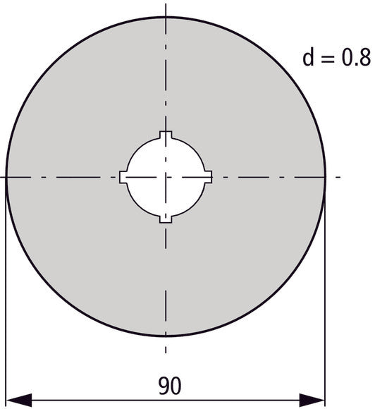 Eaton M22-XAK11 Not-Aus-Schild 90mm - 121085