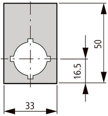 Emergency Stop Label IEC60417 50x33mm Yellow - 180470 [2 Pieces]