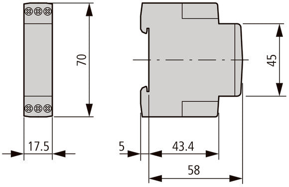 Multifunktionales Zeitrelais ETR2 24-240 V AC/DC - 262689